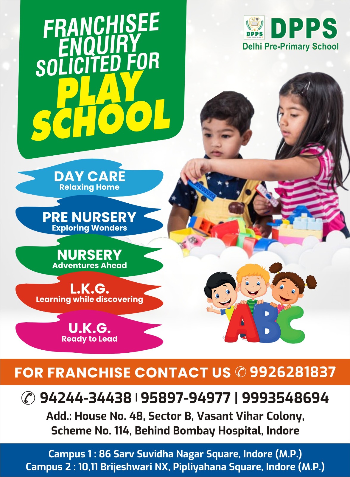 Best Playschool Franchise in Indore