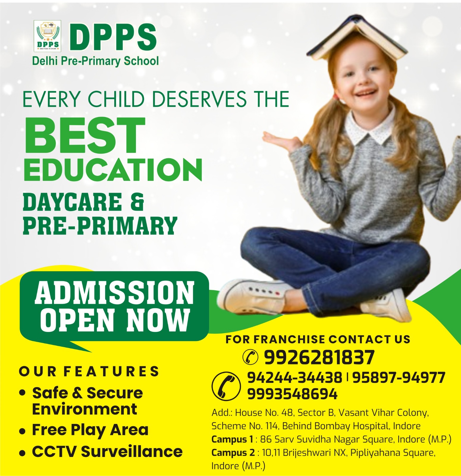 Top 5 Preschool Near Bengali Square Indore