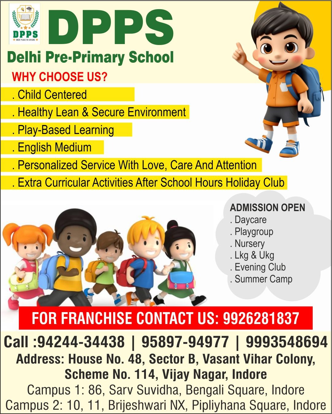 Best Day Care For Kids In Indore